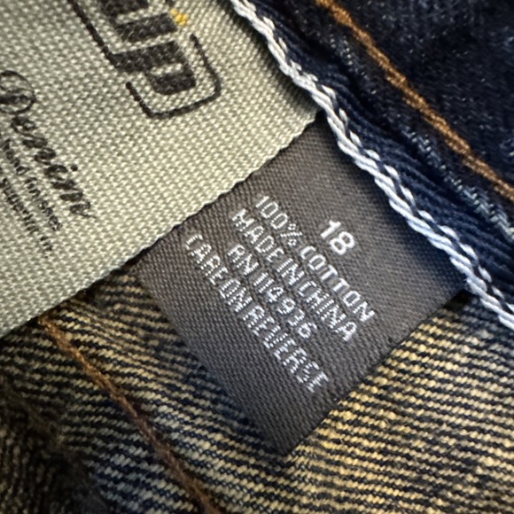 Urban Up 28x28" Premium Denim Bootcut 100% Cotton Jeans Size 18 Adj Waist - Picture 8 of 16